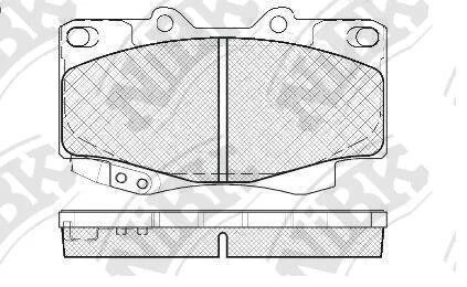 Колодки тормозные TOYOTA FORTUNER/HILUX 04- перед. NiBK PN1830