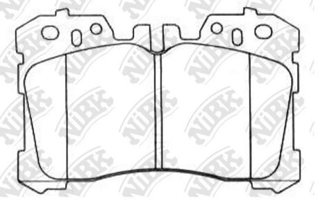 Колодки тормозные LEXUS LS460 06- передн. (без спорт пакета) NiBK PN1833