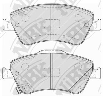 Колодки тормозные TOYOTA AURIS/COROLLA 06- перед. NiBK PN1834