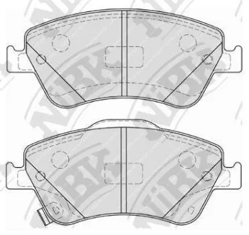Колодки тормозные TOYOTA AURIS/COROLLA 06- перед. NiBK PN1834