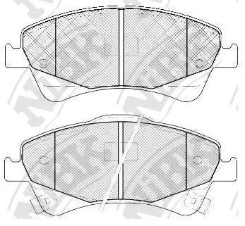 Колодки тормозные TOYOTA AVENSIS/COROLLA 04- перед. NiBK PN1837