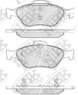 Колодки тормозные TOYOTA YARIS 06- 1.0-1.3 перед. NiBK PN1839