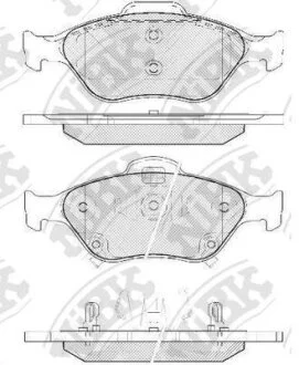 Колодки тормозные TOYOTA YARIS 06- 1.0-1.3 перед. NiBK PN1839