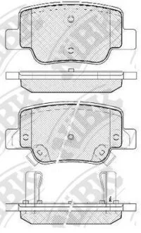 Колодки тормозные TOYOTA VERSO 09- задн. NiBK PN1842