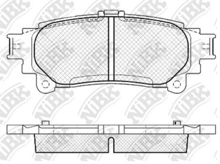 Колодки тормозные LEXUS RX 03- задн. NiBK PN1846