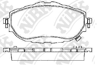 Колодки тормозные TOYOTA AURIS/COROLLA 13- перед. NiBK PN21001
