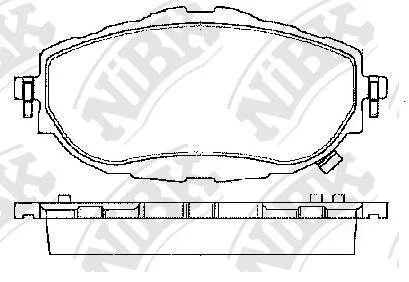 Колодки тормозные TOYOTA AURIS/COROLLA 13- перед. NiBK PN21001