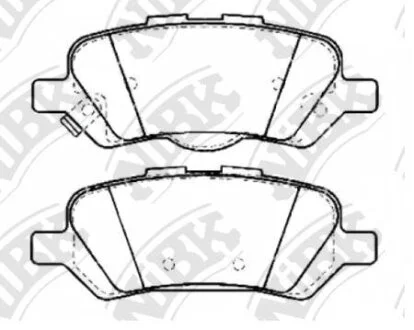 Колодки тормозные TOYOTA VENZA 08- задн. NiBK PN21002