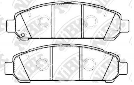 Тормозные колодки дисковые TOYOTA VENZA 08- перед. NiBK PN21003