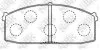 Колодки тормозные передние Nissan Laurel, Bluebird,Prairie NiBK PN2104 (фото 1)