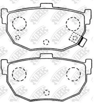 Колодка тормозная дисковые FORD Corsair I, HYUNDAI Sonata, Avante, Elantra, Coupe, Lantra, Coupe (RD NiBK PN2130
