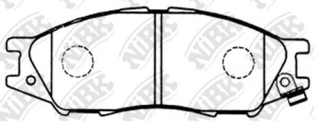 Колодки тормозные NISSAN ALMERA/CLASSIC 03- перед. NiBK PN2435