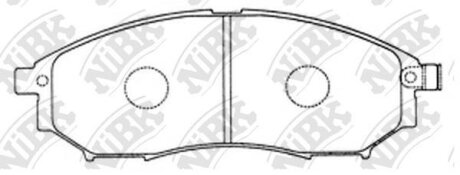 Колодка тормозная перед. INFINITI FX35, G35, Q45, M-35, Coupe Man, EX 25, M37 (Y50,Y51), NISSAN Na NiBK PN2444