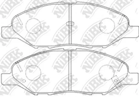 Колодки тормозные NISSAN MICRA 03- 1.2-1.4/1.5 DIESEL перед. NiBK PN2452