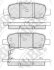 Колодка тормозная дисковые INFINITI FX35, G35, JX35, FX45, M35, EX 25, M37 (Y50,Y51), NISSAN Cube, L NiBK PN2466 (фото 1)