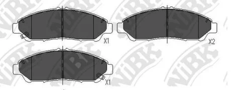 Колодки тормозные SUZUKI SX4 07- перед. NiBK PN28001