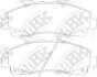 Колодки тормозные HONDA RIDGELINE -14 3.5 NiBK PN28003 (фото 1)