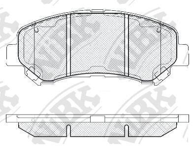 Колодка тормозная перед. NISSAN Qashqai, X-Trail, Maxima, Dualis, Sentra, Rogue (USA), Renault Kol NiBK PN2801