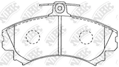 Колодки тормозные MITSUBISHI CARISMA 95- 1.8-2.0/1.9 DIESEL перед. NiBK PN3090