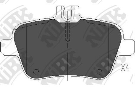 Колодки гальм. NiBK PN31010