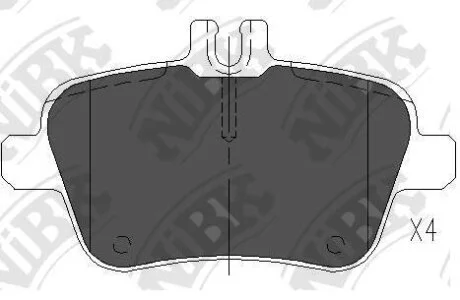 Колодки гальм. NiBK PN31010