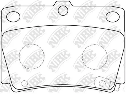 Тормозные колодки задние - MPS (K94W, K96W) NiBK PN3391
