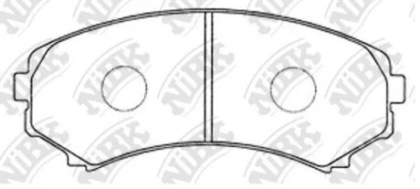 Колодка тормозная перед. ISUZU D-Max, MAZDA Bongo, MPV, Gargo (LV), MITSUBISHI Delica, Chariot, Pa NiBK PN3414