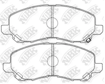 Колодка тормозная перед. CHRYSLER Coupe 6, CITROEN C4 Aircross, DODGE Avenger, Caliber, JEEP Compa NiBK PN3469