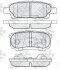 Колодка тормозная зад. DODGE Avenger, Caliber, JEEP Compass, Patriot, MITSUBISHI Galant, Outland NiBK PN3502 (фото 1)