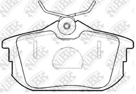 Колодки тормозные MITSUBISHI CARISMA 00- 1.8/1.9 DIESEL задн. NiBK PN3593