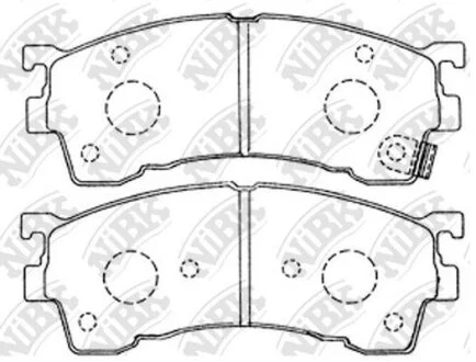 Колодки тормозные MAZDA 626/XEDOS 98- перед. NiBK PN5239