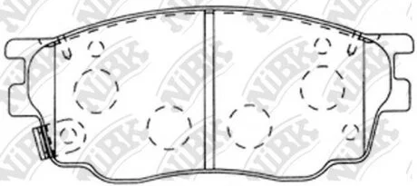 Колодки тормозные MAZDA 6 02- 1.8 перед. NiBK PN5483