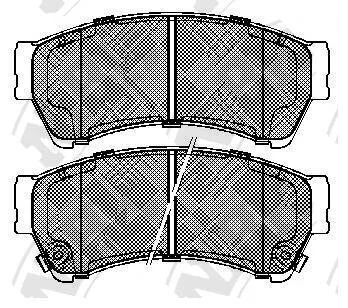 Колодки тормозные MAZDA 6 07- перед. NiBK PN5806
