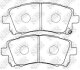 Тормозные колодки дисковые SUBARU FORESTER/IMPREZA 96- NiBK PN7390 (фото 1)