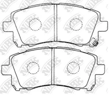 Тормозные колодки дисковые SUBARU FORESTER/IMPREZA 96- NiBK PN7390