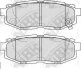 Тормозные колодки дисковые SUBARU TRIBECA 05- 3.0/3.6 зад. NiBK PN7803 (фото 1)