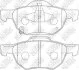 Колодки тормозные HONDA ACCORD 03- 2.0-2.4 перед. NiBK PN8125 (фото 1)