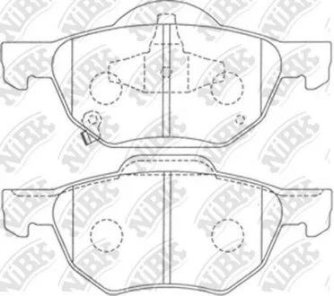 Колодки тормозные HONDA ACCORD 03- 2.0-2.4 перед. NiBK PN8125
