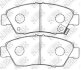 Колодки тормозные HONDA CIVIC 96- 1.6 перед. NiBK PN8264 (фото 1)
