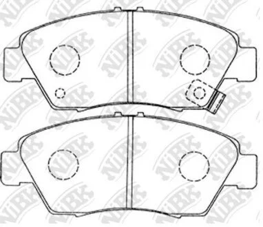 Колодки тормозные HONDA CIVIC 96- 1.6 перед. NiBK PN8264