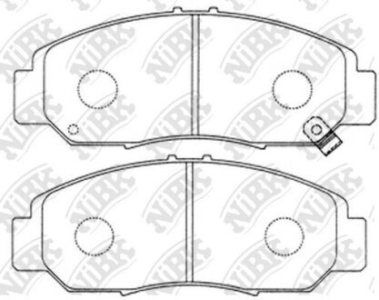 Колодка тормозная перед. ACURA Legend, TL Type-S, TSX, HONDA Civic, Integra, Edix, Accord, Odyssey NiBK PN8465