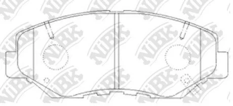 Колодки тормозные HONDA ACCORD/CR-V 03- 2.0-2.4/2.2 DIESEL перед. NiBK PN8485