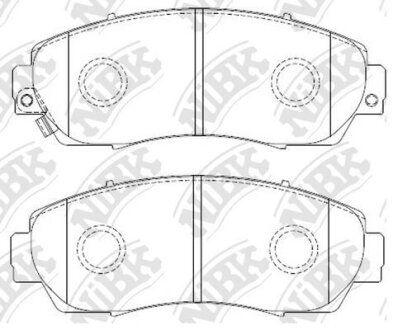 Колодка тормозная перед. ACURA RDX, HONDA CR-V, Odyssey, Lagreat, Crosstour NiBK PN8802