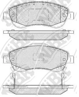 Колодки тормозные HONDA CR-V 07- перед. NiBK PN8808