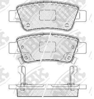 Колодки гальмівні дискові HONDA CR-V 12-18 NiBK PN8809