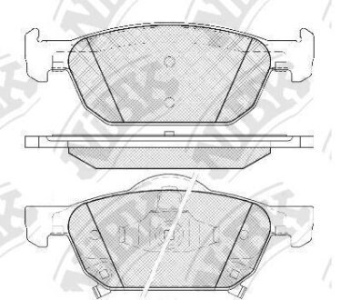 Колодки тормозные HONDA ACCORD -13 2.0 перед. NiBK PN8863