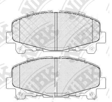 Колодки тормозные HONDA ACCORD 08- 2.4 перед. NiBK PN8865