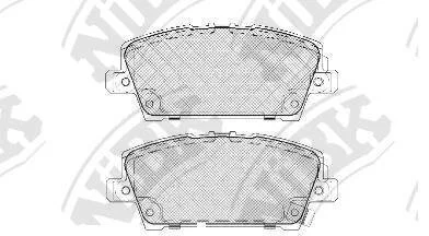 Колодки тормозные HONDA CIVIC 06- HATCHBACK перед. NiBK PN8866