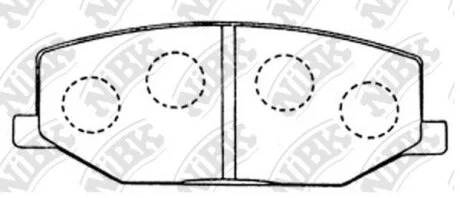 Колодки тормозные SUZUKI JIMNY 98- передн. NiBK PN9118