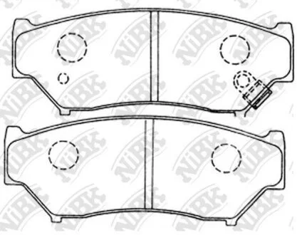 Колодки тормозные SUZUKI GRAND VITARA -05 перед. NiBK PN9301